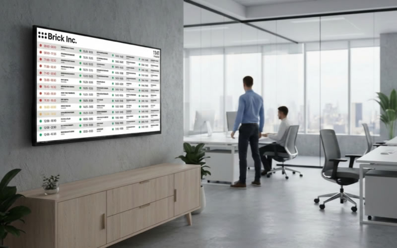 Non interactive airport display